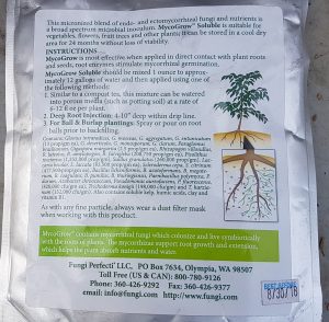 MYCOGROW back of package